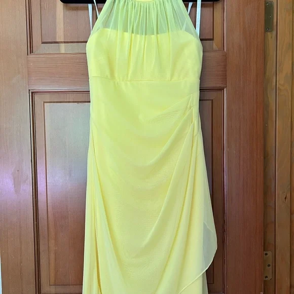 f15612 bridesmaid dress Dani Modest A-Line Scoop Ruched Floor Length Chiffon Bridesmaid Dresses, Dusty Sage